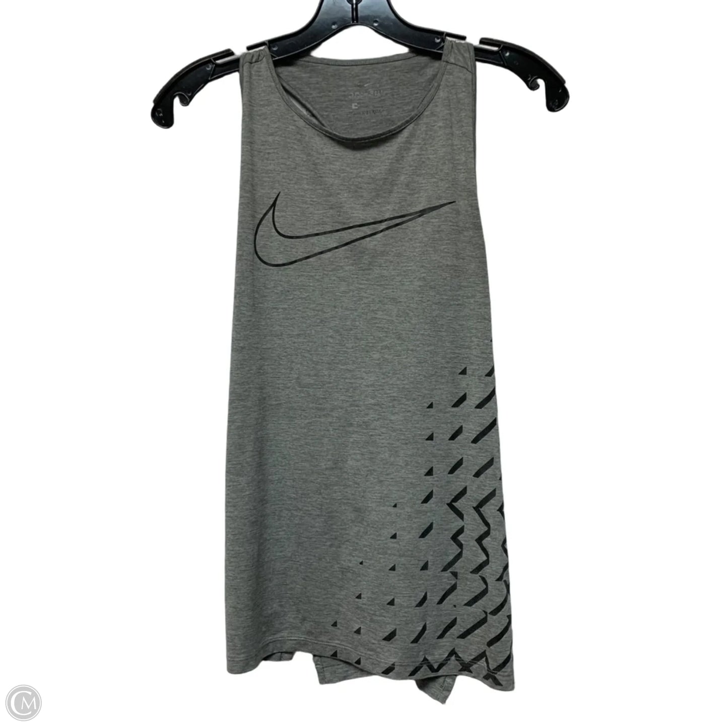 Athletic Tank Top By Nike Apparel In Grey, Size: S
