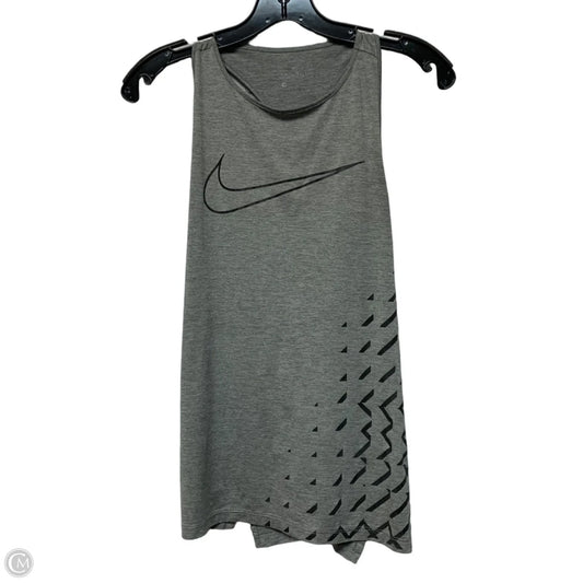 Athletic Tank Top By Nike Apparel In Grey, Size: S