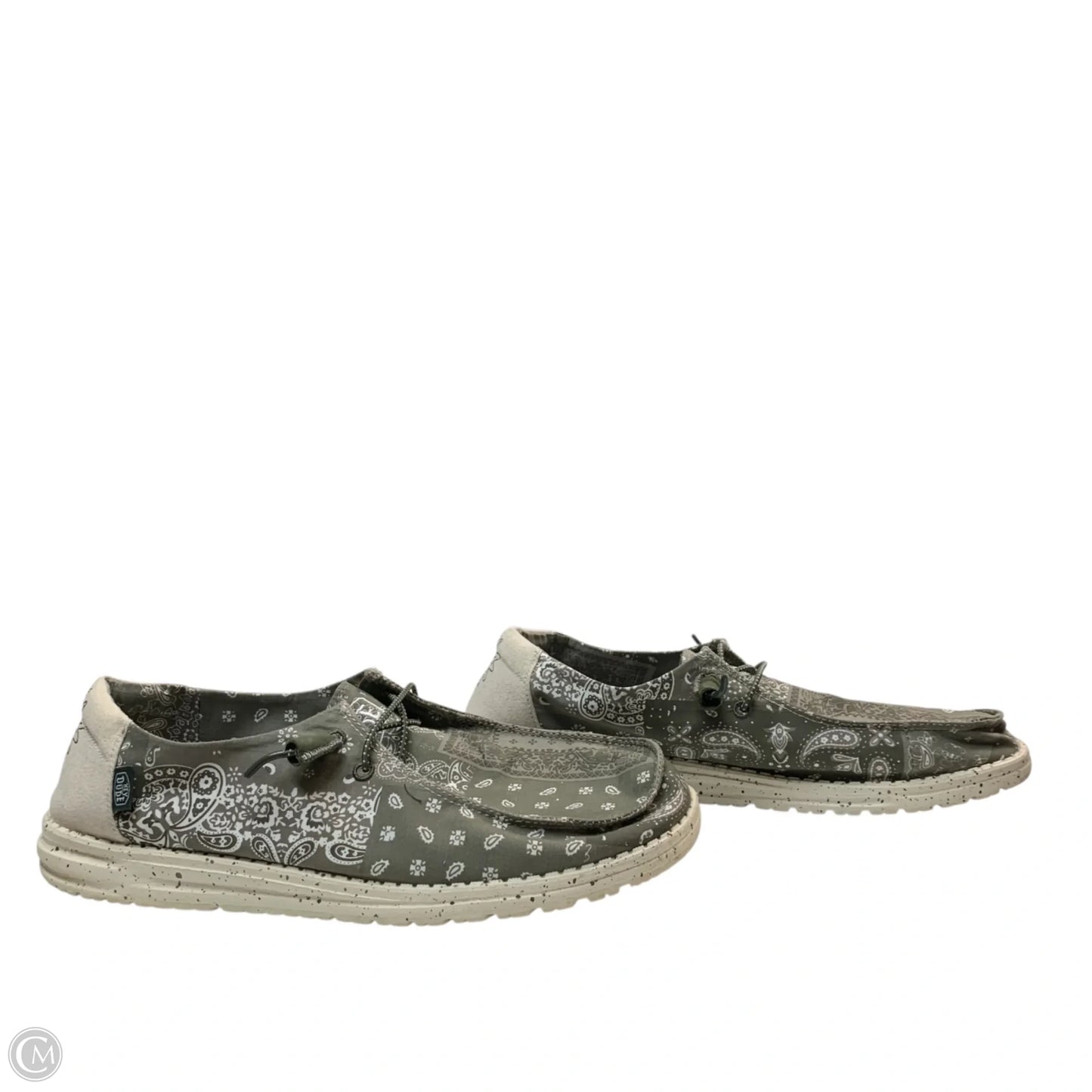 Shoes Sneakers By Hey Dude In Green, Size: 12