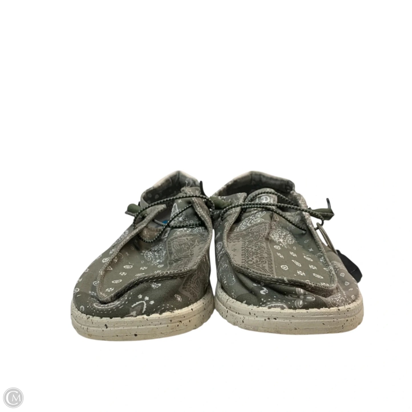 Shoes Sneakers By Hey Dude In Green, Size: 12