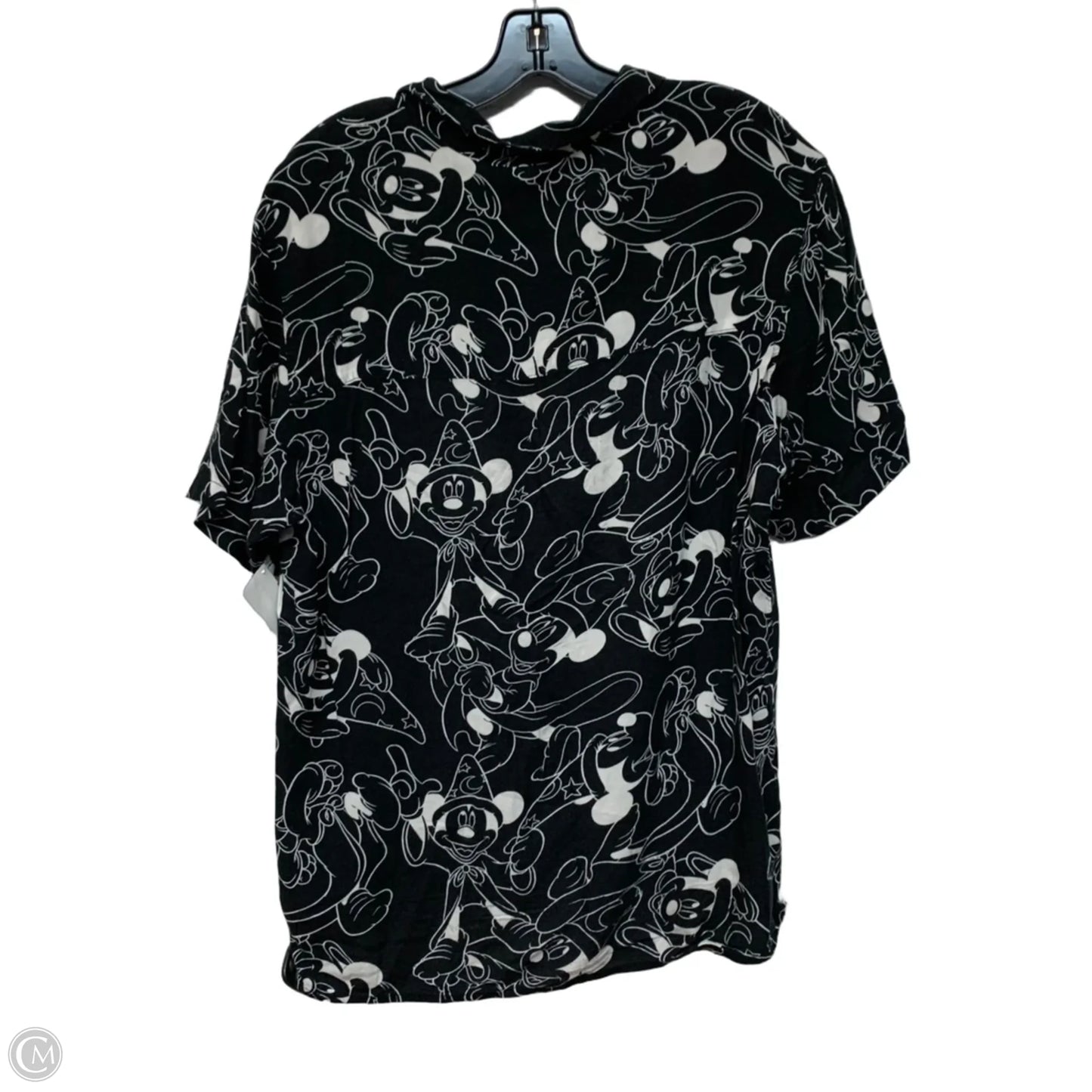 Top Short Sleeve By Divided In Black & White, Size: M