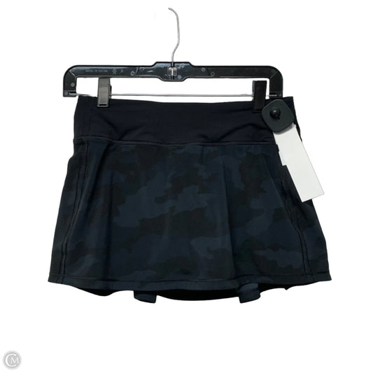 Athletic Skort By Lululemon In Black, Size: S