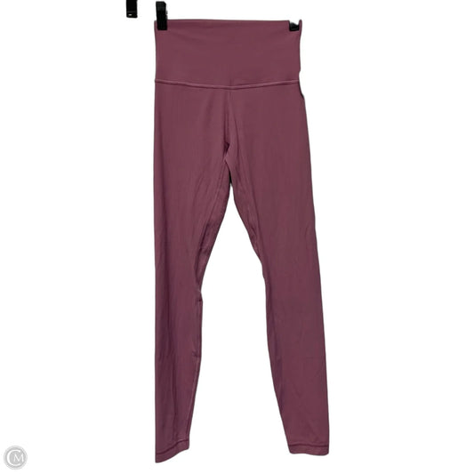 Athletic Leggings By Lululemon In Pink, Size: S