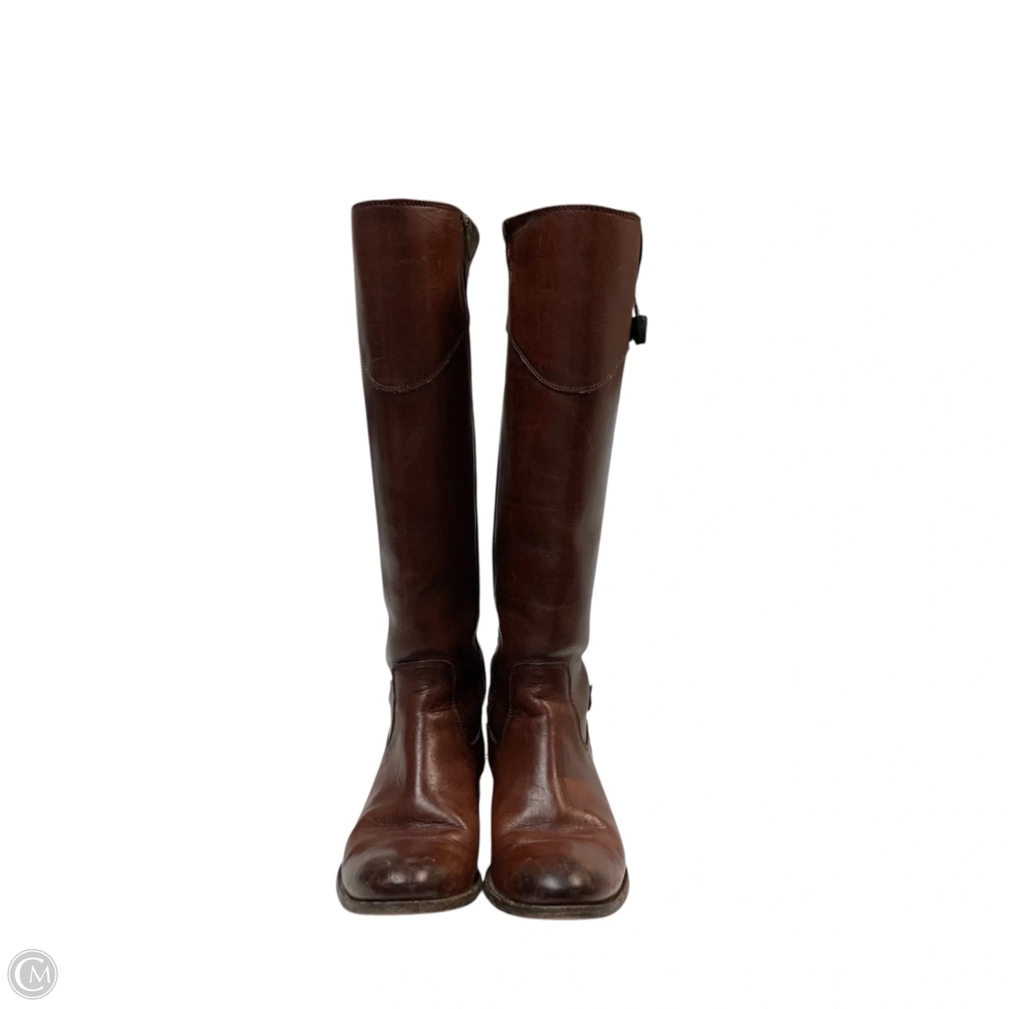 Boots Designer By Frye In Bronze, Size: 8