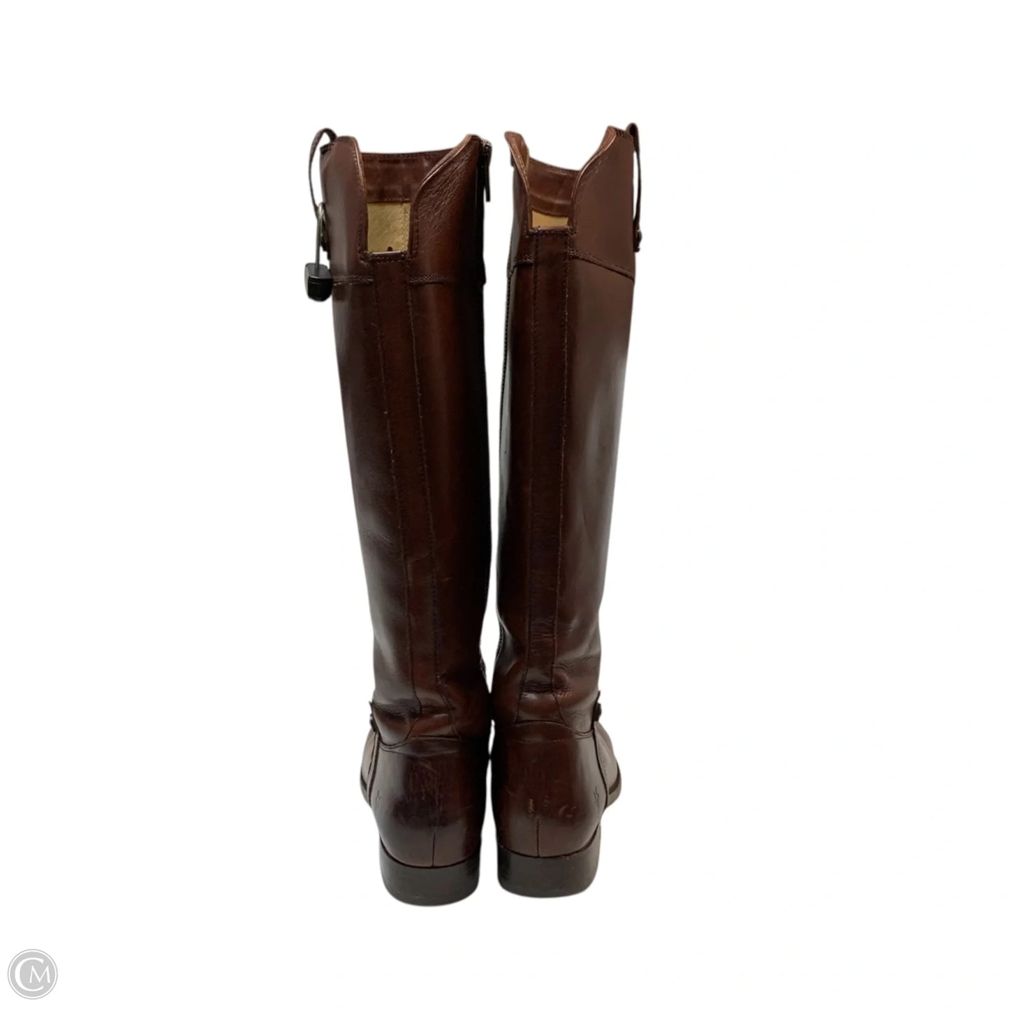 Boots Designer By Frye In Bronze, Size: 8