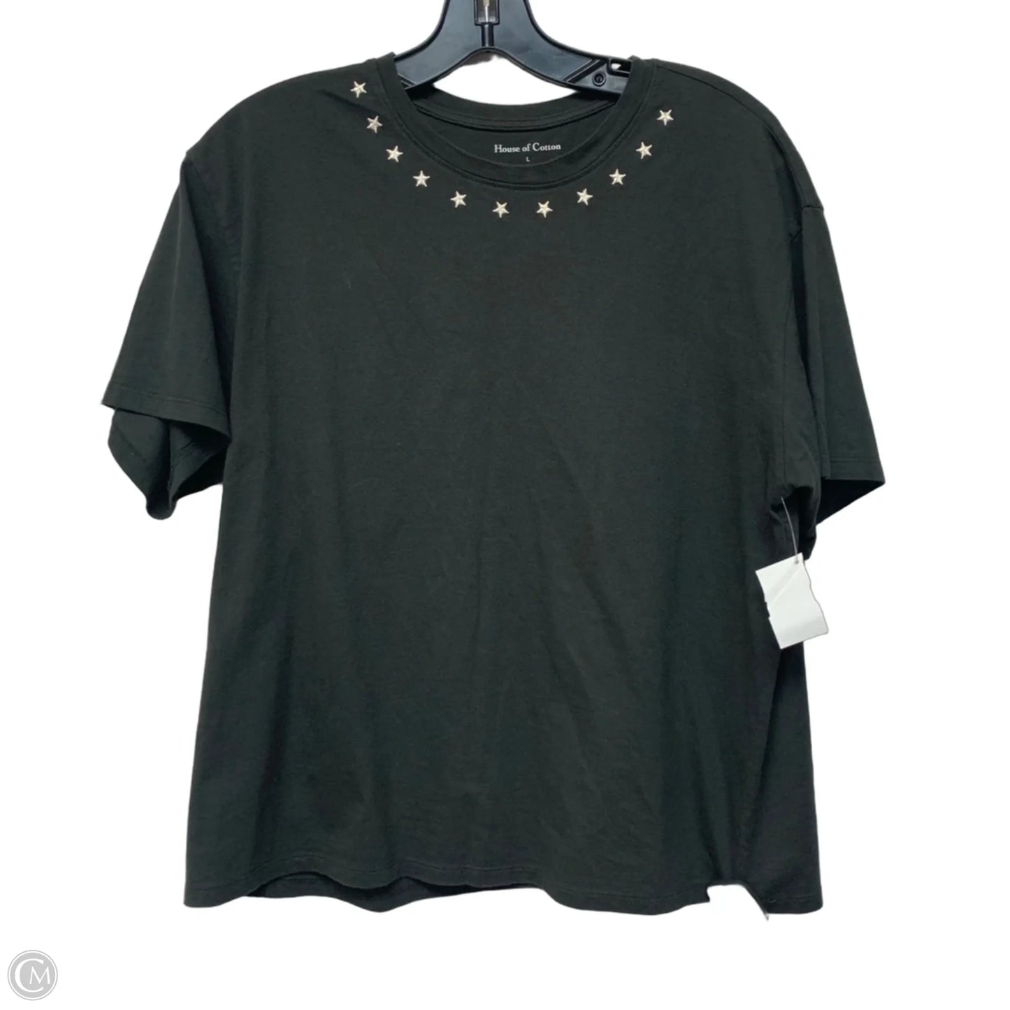 Top Short Sleeve By House of Cotton In Black, Size: L