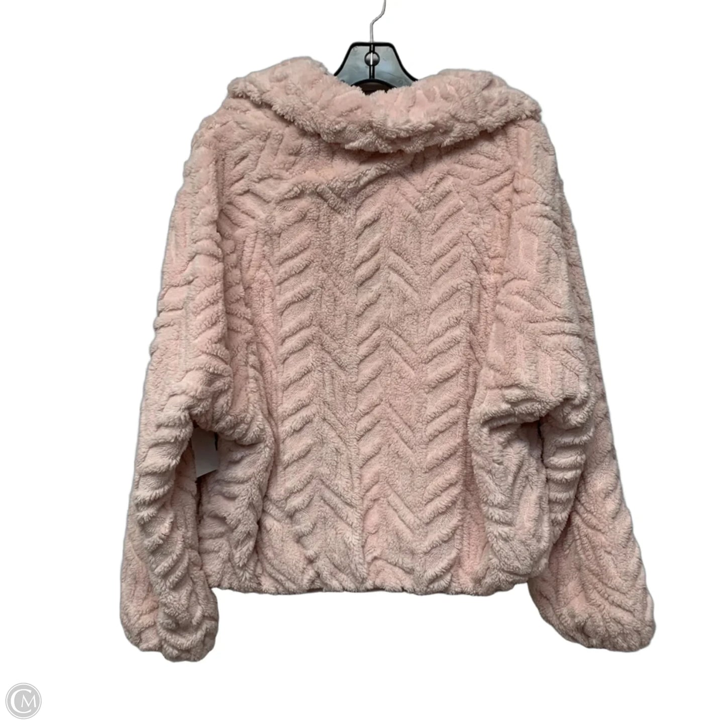 Jacket Faux Fur & Sherpa By Pilcro In Pink, Size: L