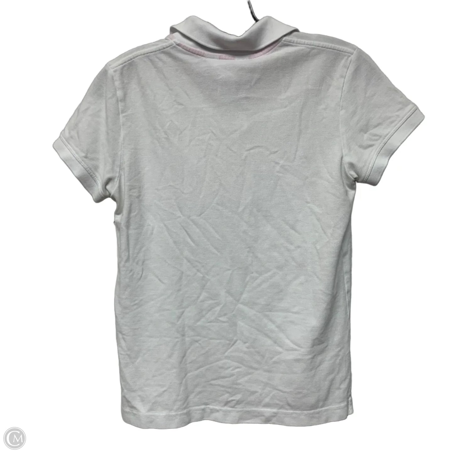 Top Short Sleeve Designer By Lilly Pulitzer In White, Size: M