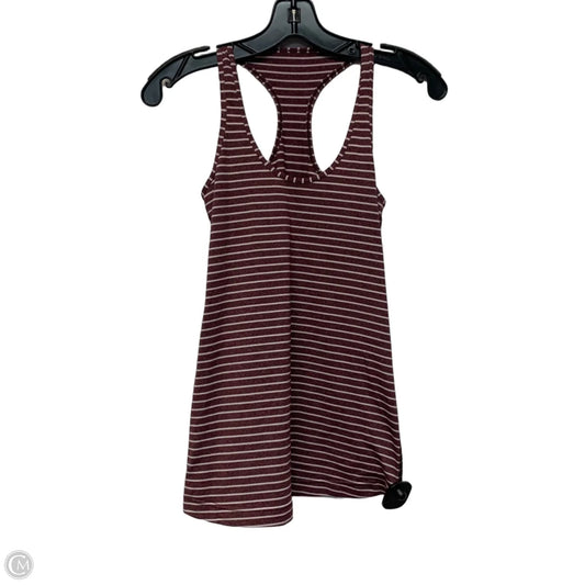 Athletic Tank Top By Lululemon In Striped Pattern, Size: S