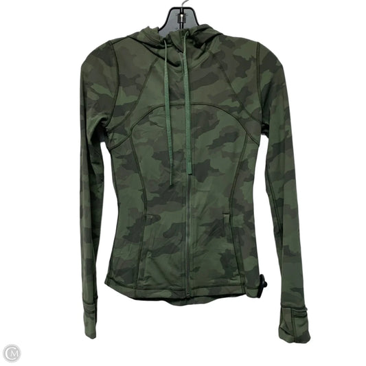 Athletic Jacket By Lululemon In Camouflage Print, Size: S