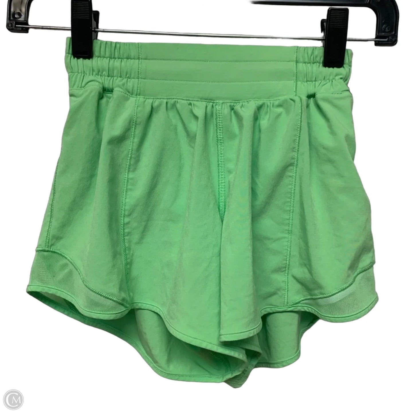 Athletic Shorts By Lululemon In Green, Size: Xs