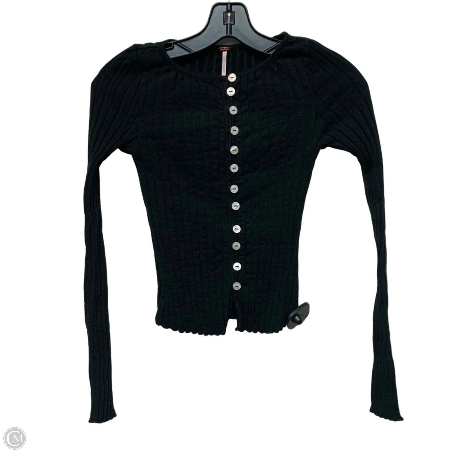 Top Long Sleeve By Free People In Black, Size: Xs