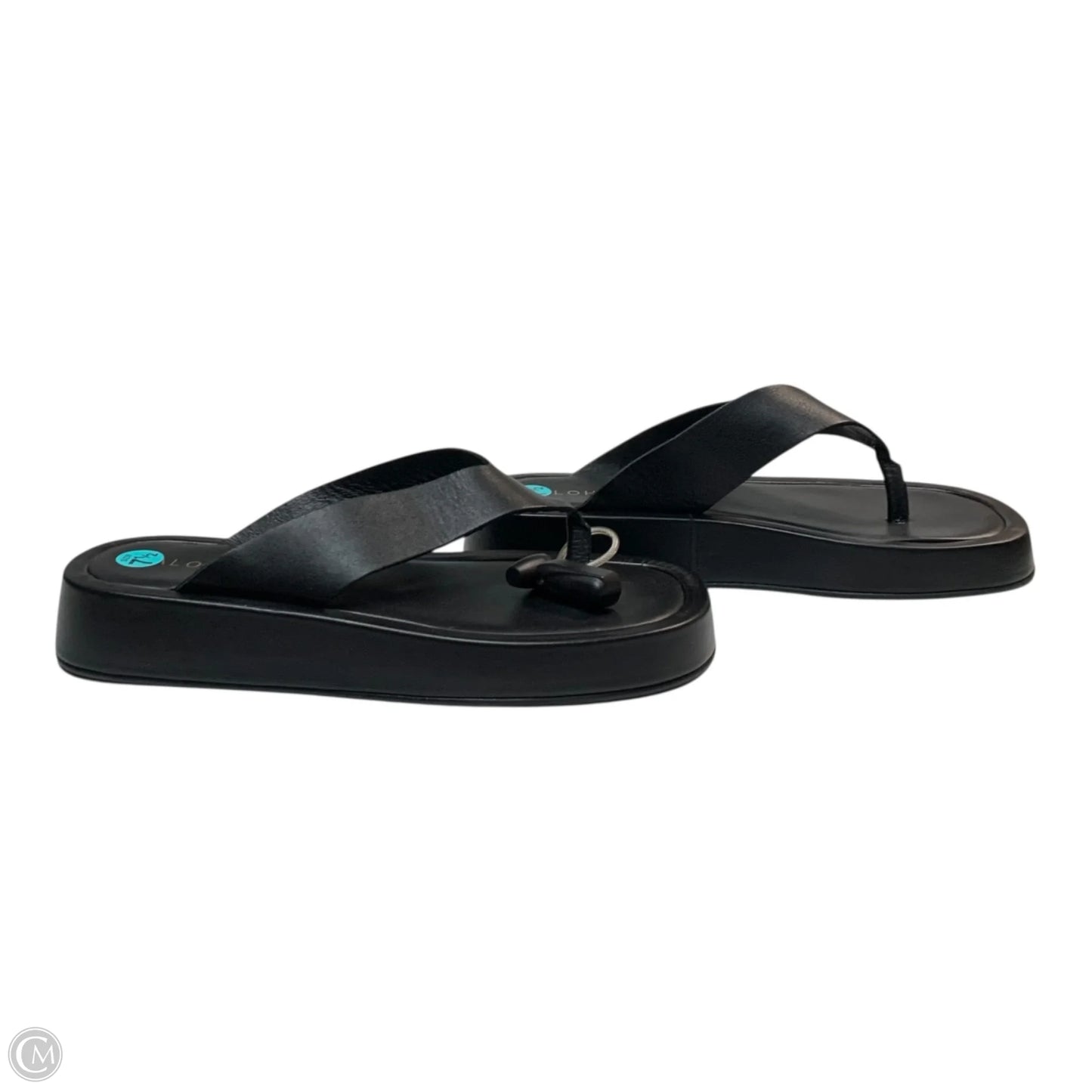 Sandals Heels Platform By Alohas In Black, Size: 7.5
