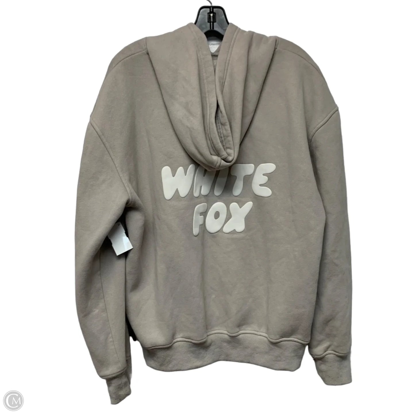 Sweatshirt Hoodie By White Fox In Tan, Size: M