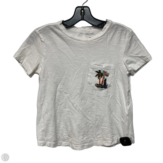 Top Short Sleeve By Pilcro In White, Size: Xxs
