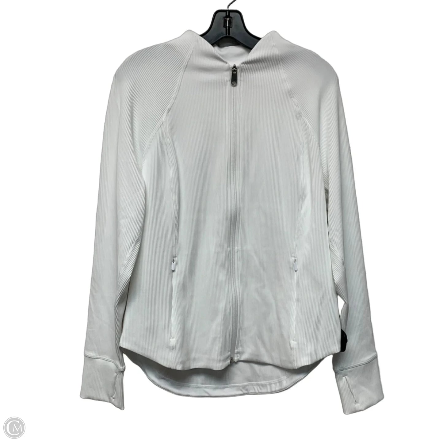 Athletic Jacket By Athleta In White, Size: Xl