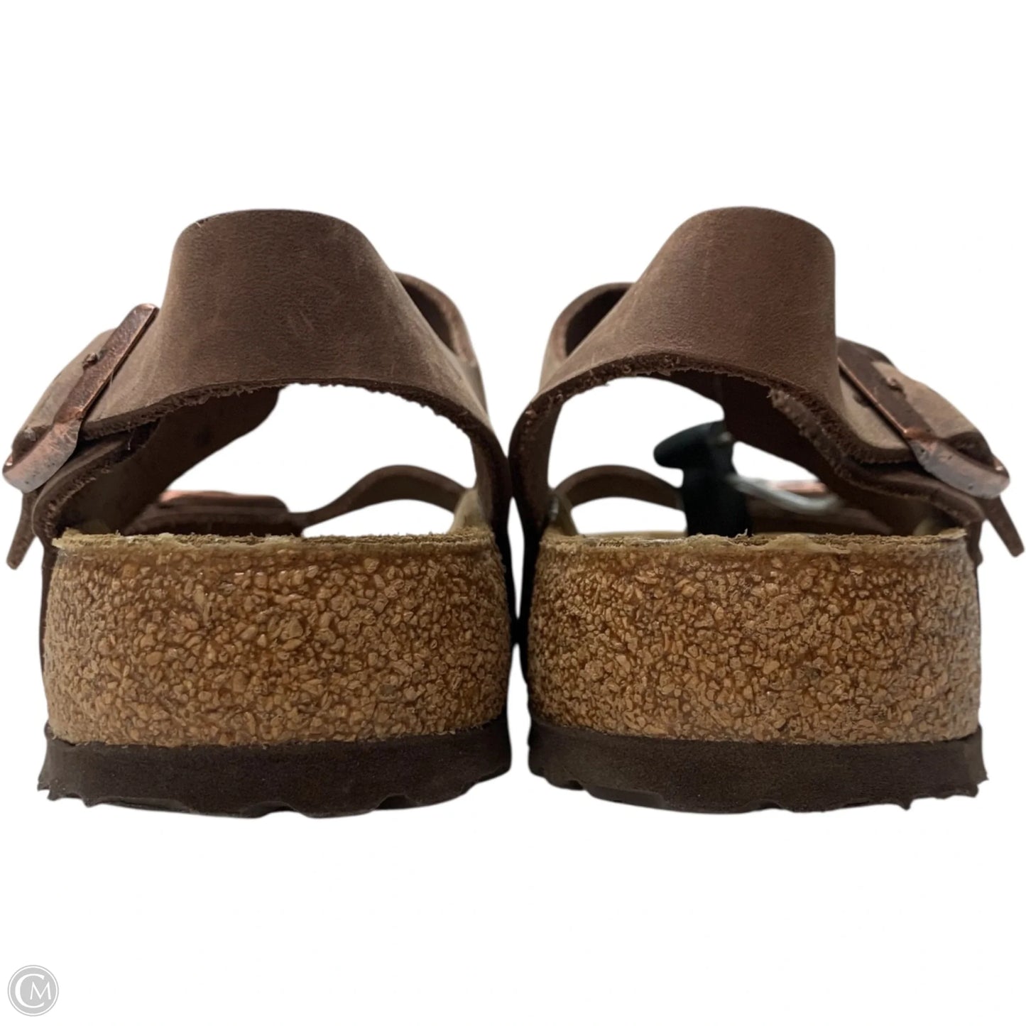 Sandals Flats By Birkenstock In Brown, Size: 8