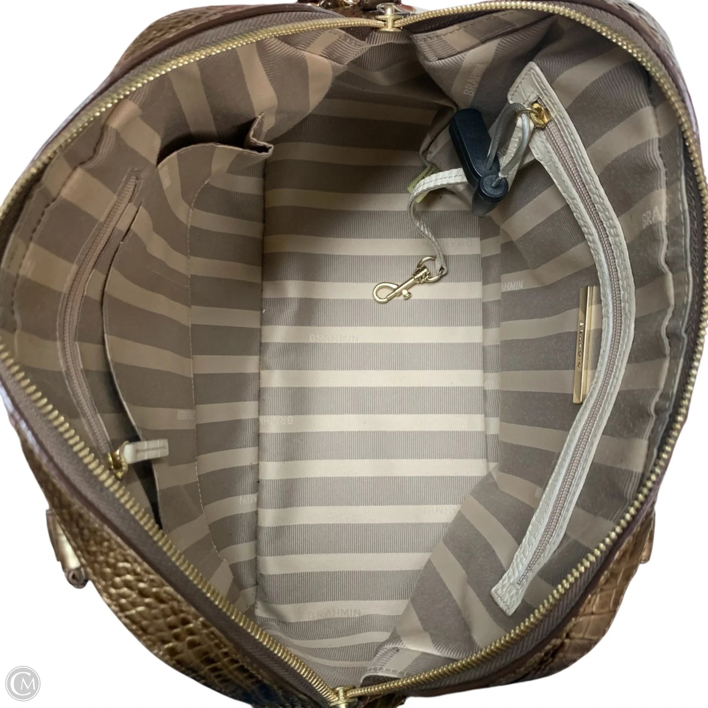 Handbag Designer By Brahmin, Size: Medium