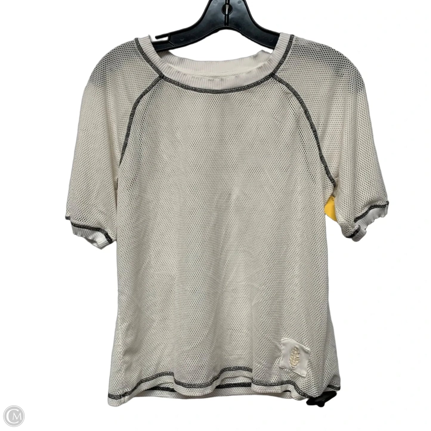 Athletic Top Short Sleeve By Free People In Cream, Size: S