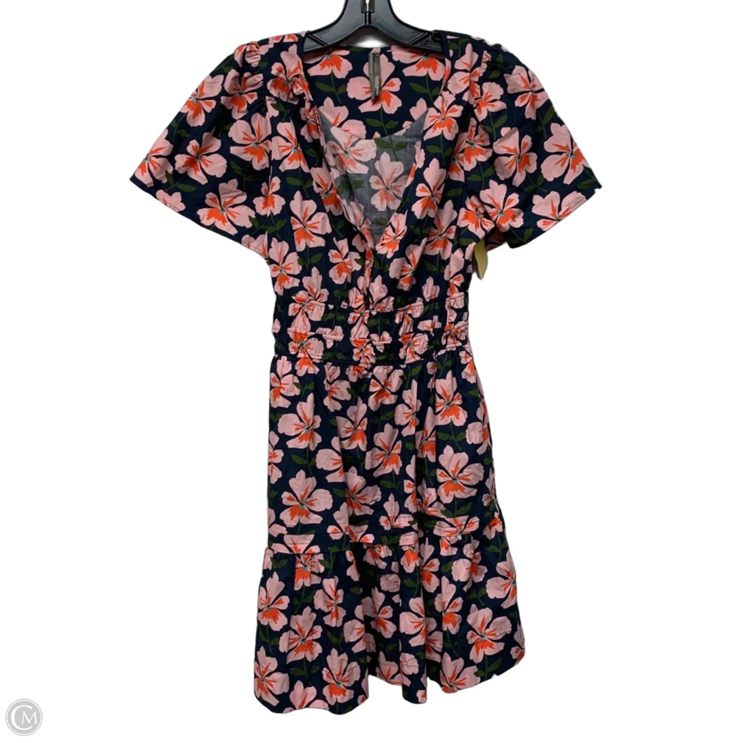 Dress Casual Short By Anthropologie In Blue & Pink, Size: S