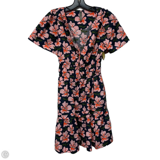 Dress Casual Short By Anthropologie In Blue & Pink, Size: S