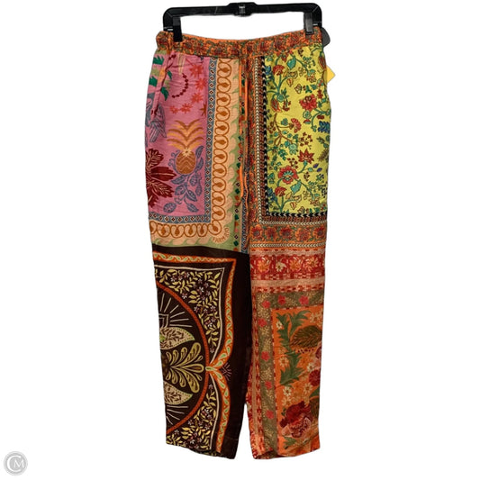 Pants Designer By Farm Rio In Multi-colored, Size: S