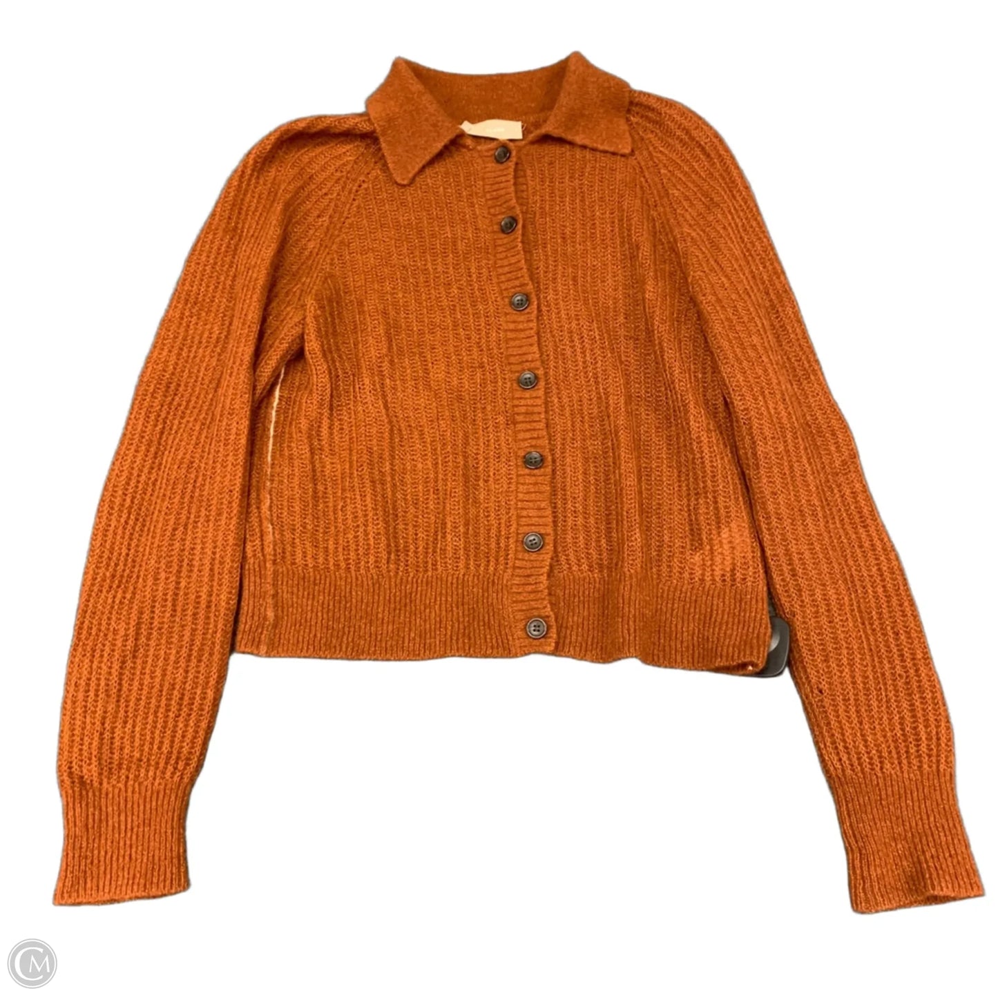 Sweater Cardigan By Everlane In Orange, Size: S