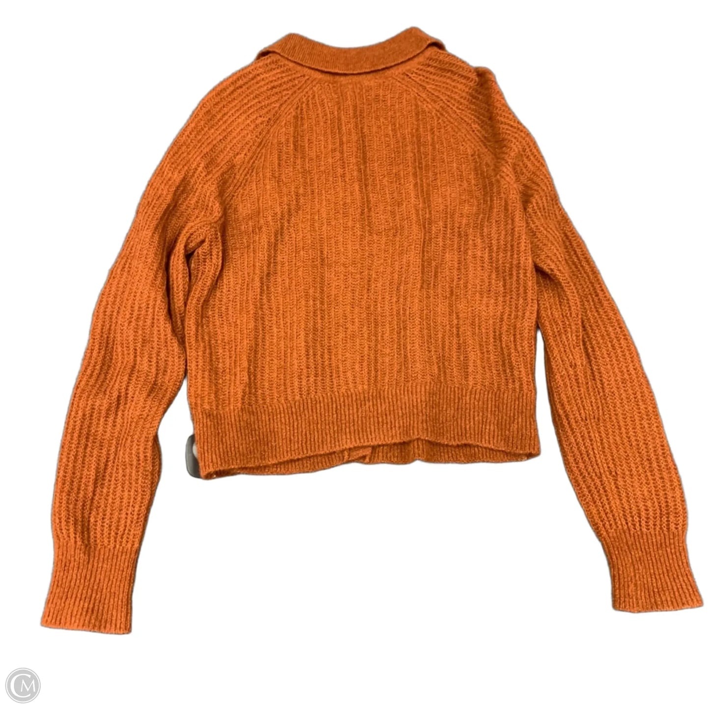 Sweater Cardigan By Everlane In Orange, Size: S