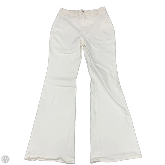 Jeans Flared By Madewell In White Denim, Size: 6