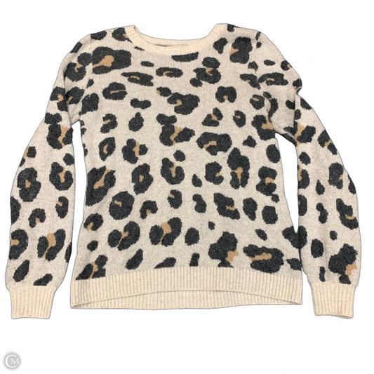 Sweater By Loft In Leopard Print, Size: S