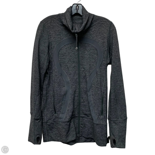 Athletic Jacket By Lululemon In Grey, Size: M