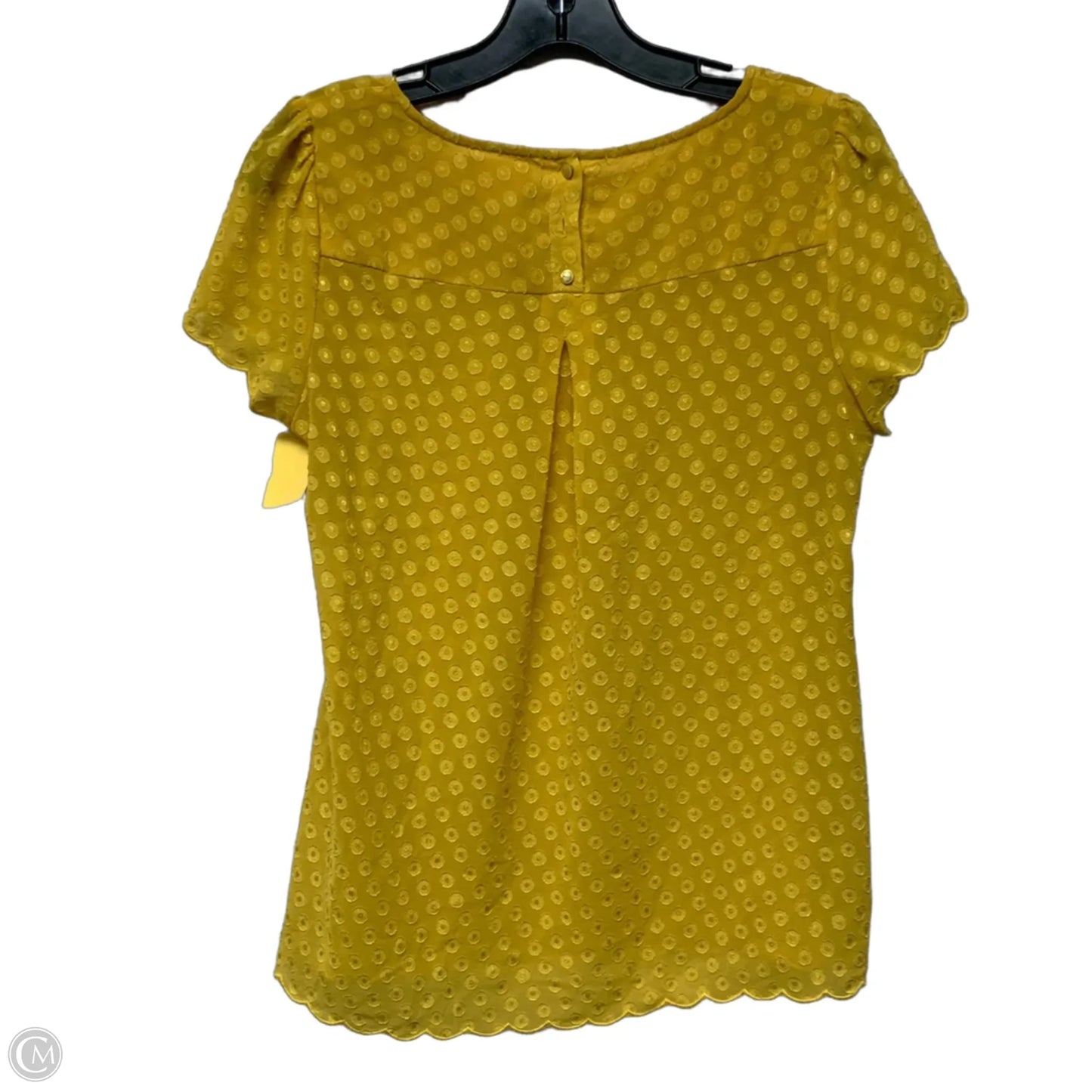 Top Short Sleeve By Maeve In Yellow, Size: Xs