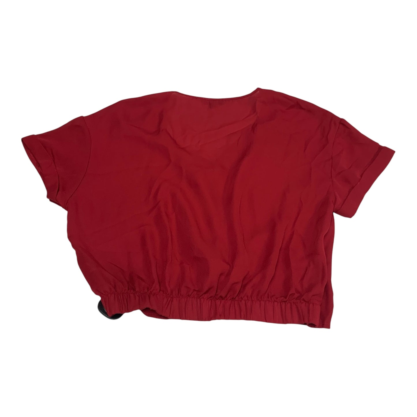 Blouse Short Sleeve By Shinestar In Red, Size: L