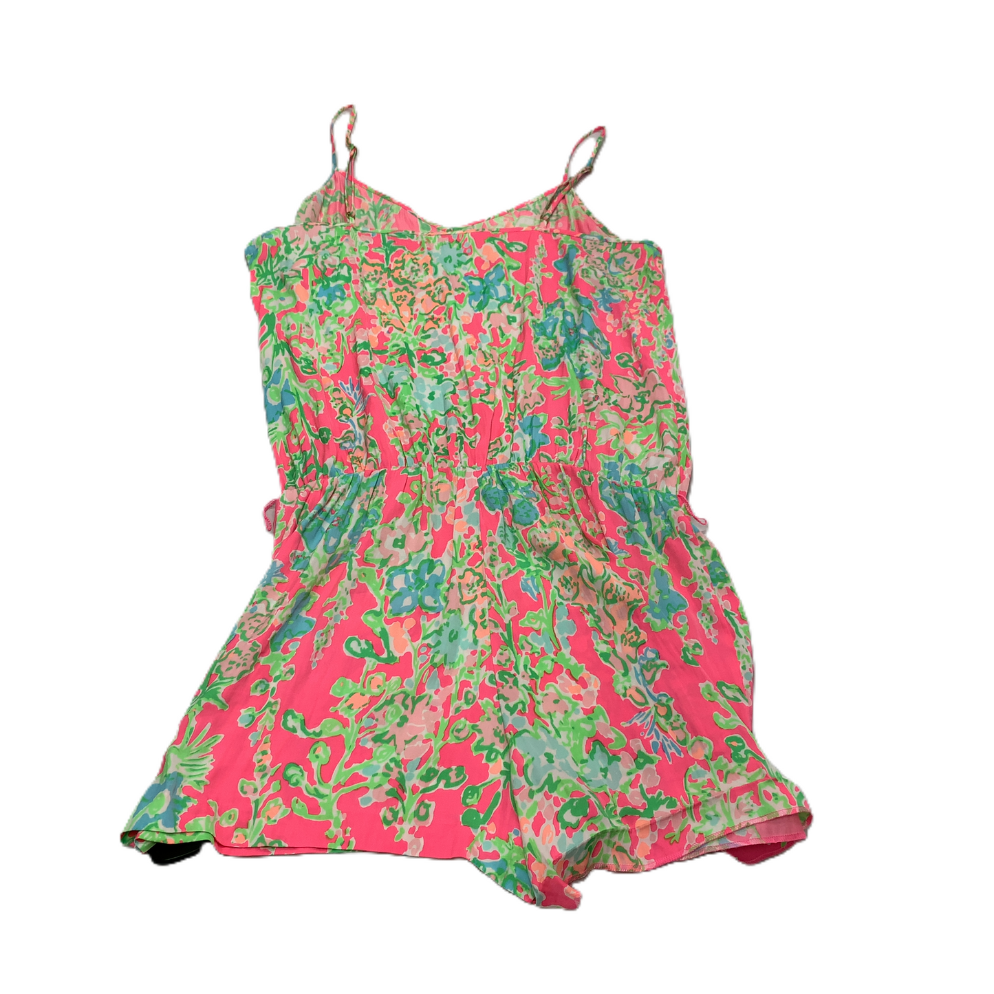 Green & Pink  Romper By Lilly Pulitzer  Size: L