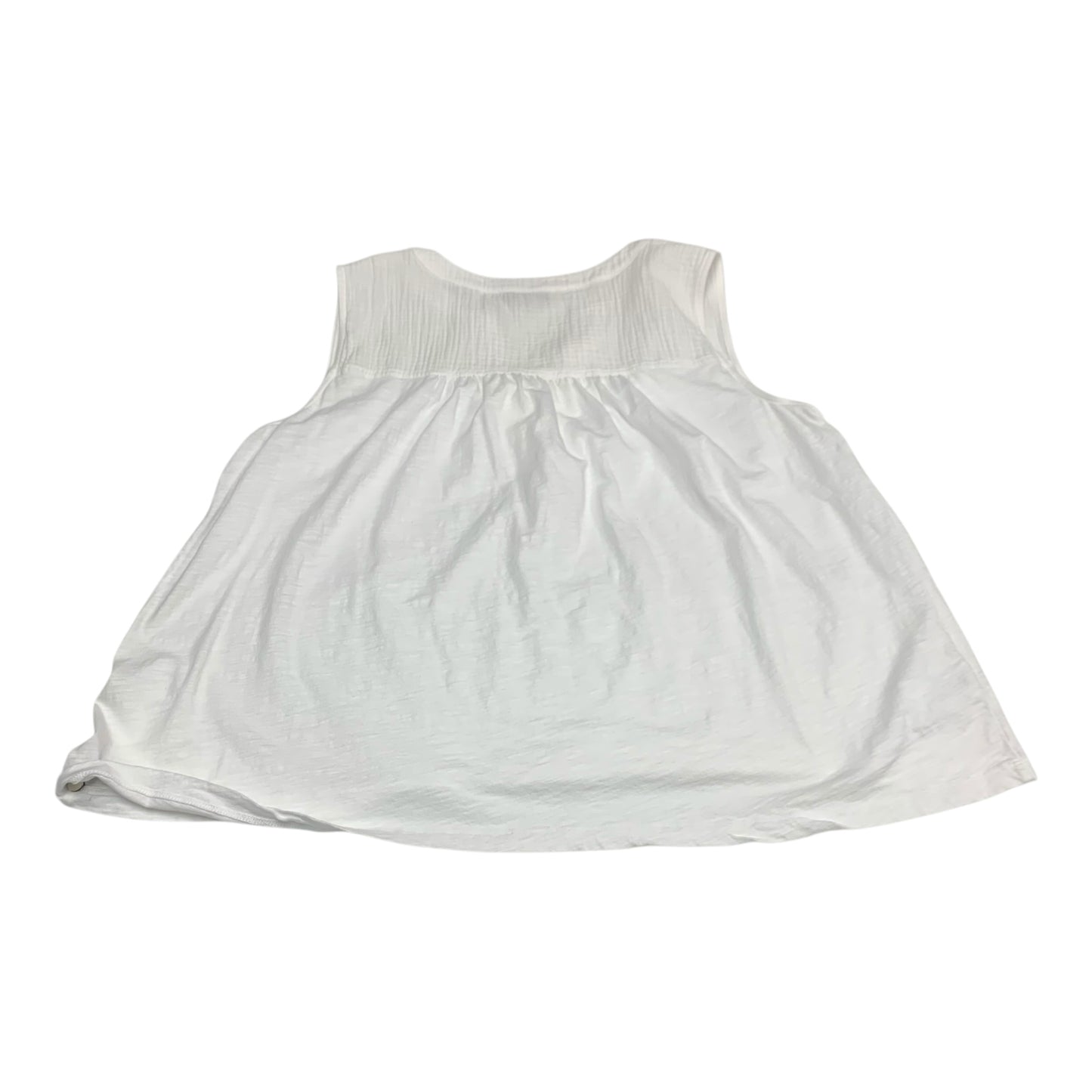 Top Sleeveless By Loft In White, Size: Xl