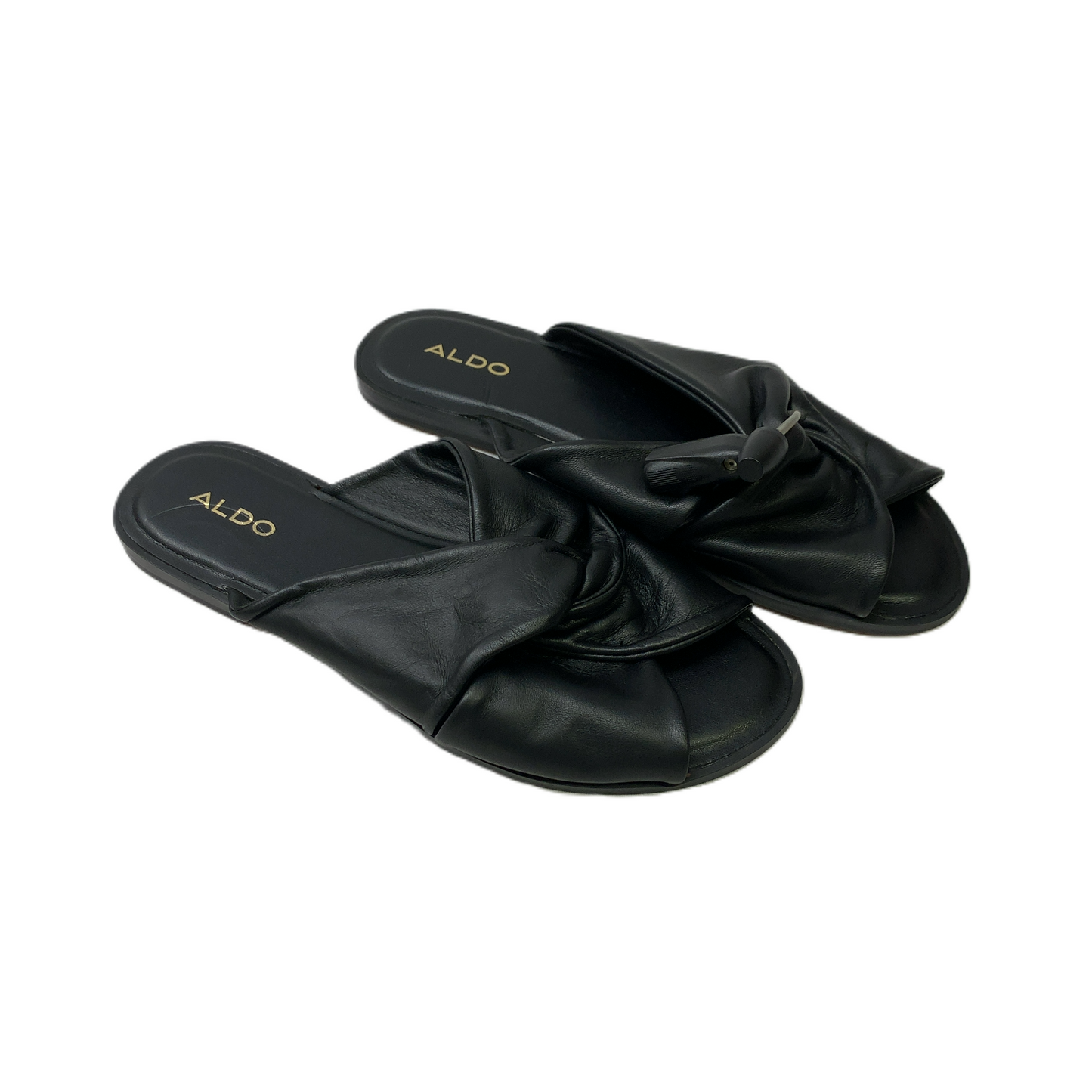 Black  Sandals Flats By Aldo  Size: 6.5