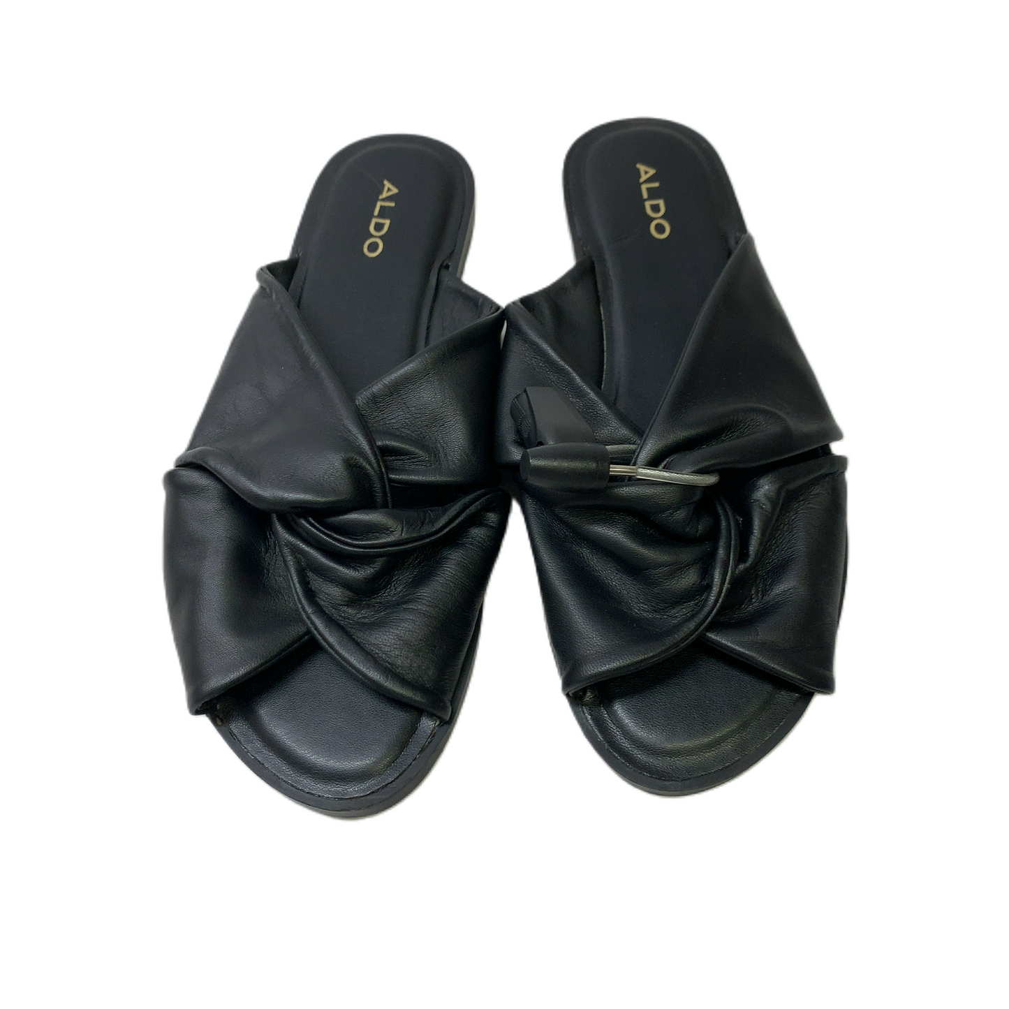 Black  Sandals Flats By Aldo  Size: 6.5