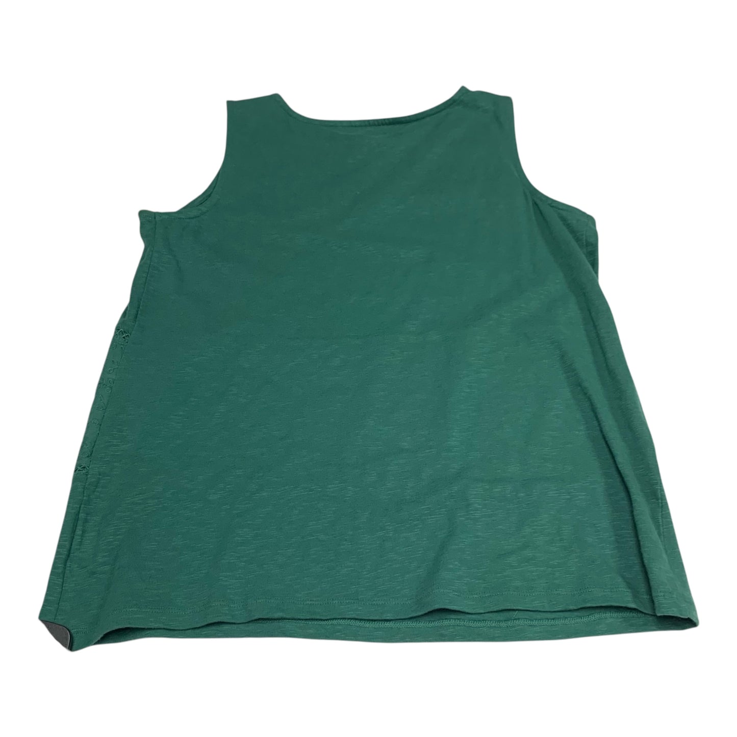 Top Sleeveless By Talbots In Green, Size: Xl