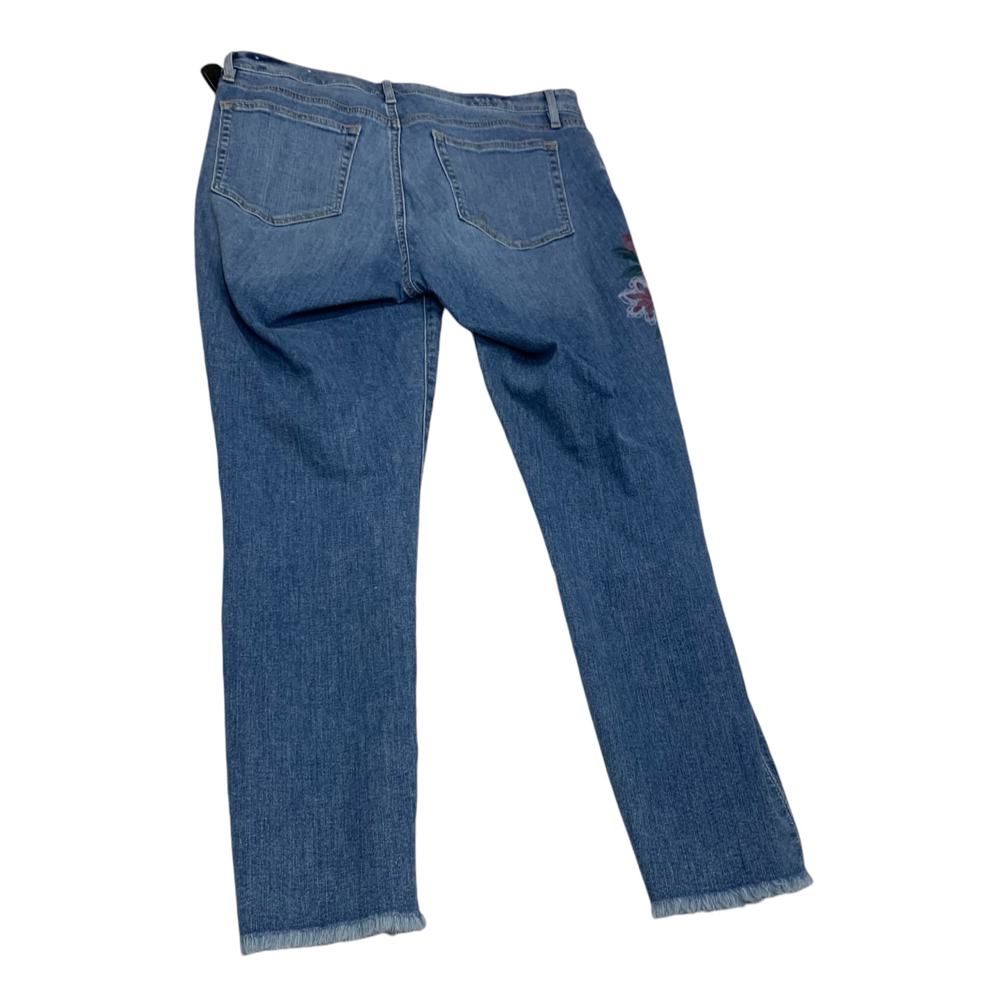 Jeans Straight By Loft In Blue Denim, Size: 10