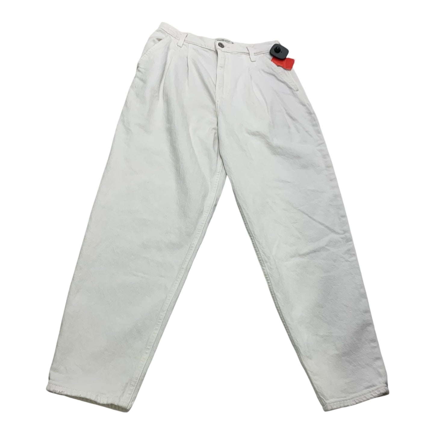 Jeans Straight By Abercrombie And Fitch In White, Size: 2