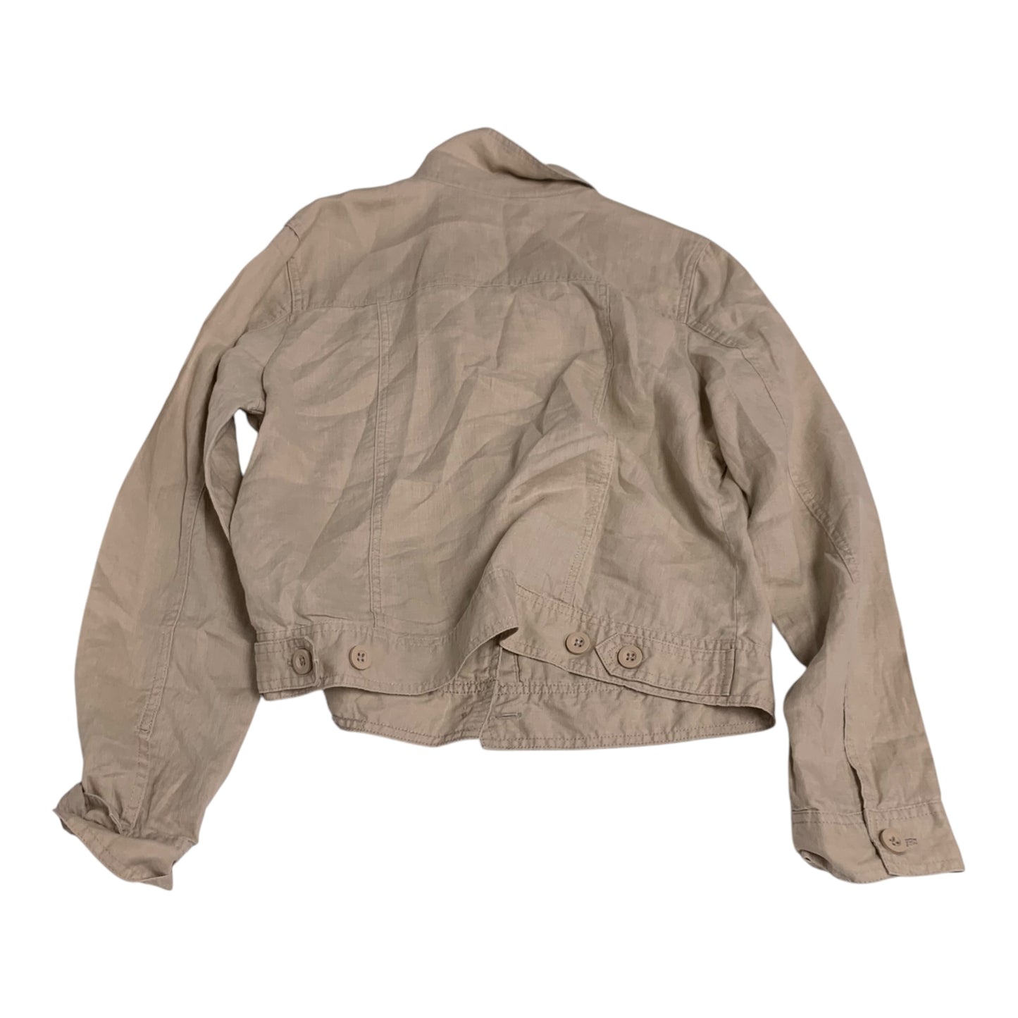 Jacket Shirt By Quince In Tan, Size: M