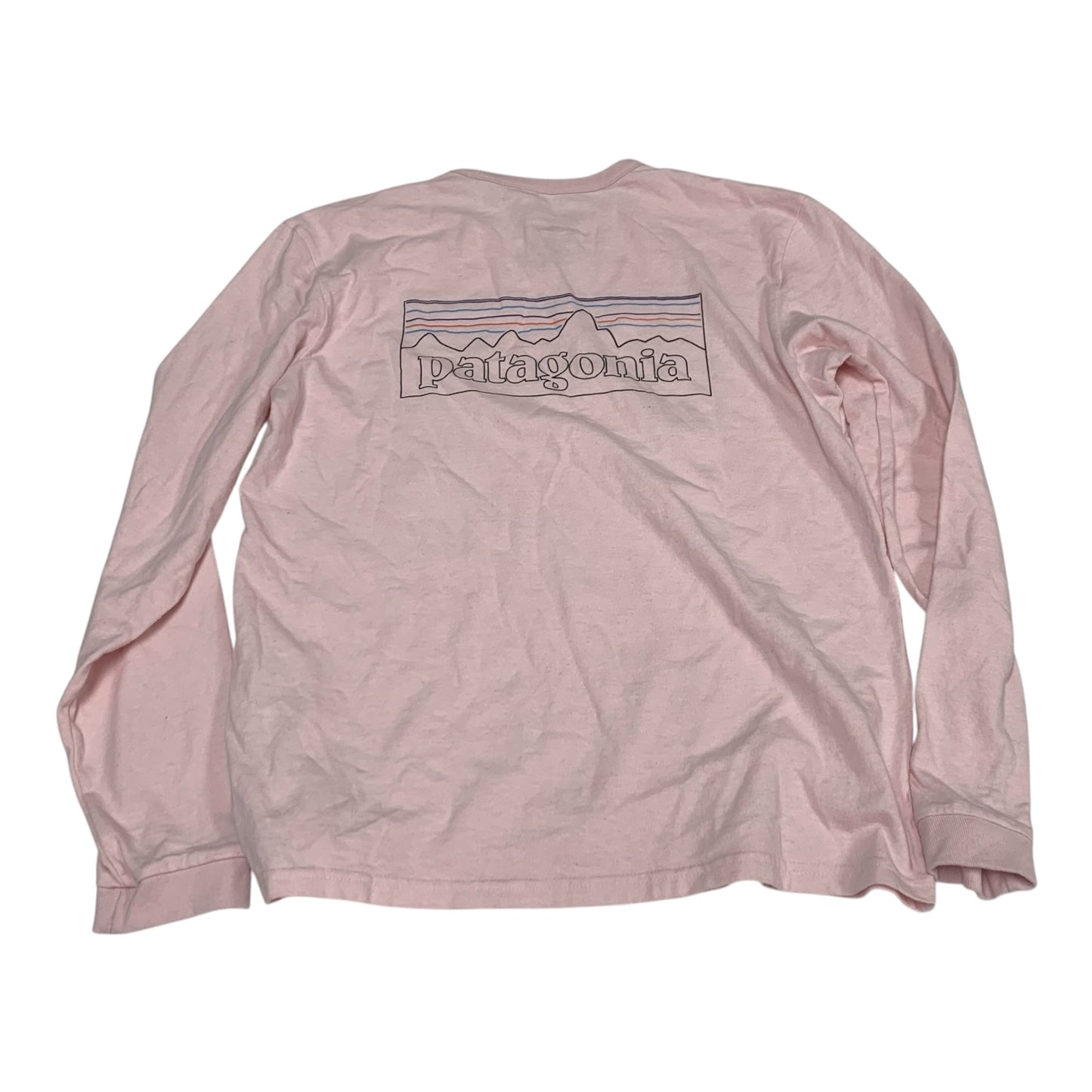 Top Long Sleeve By Patagonia In Pink, Size: M