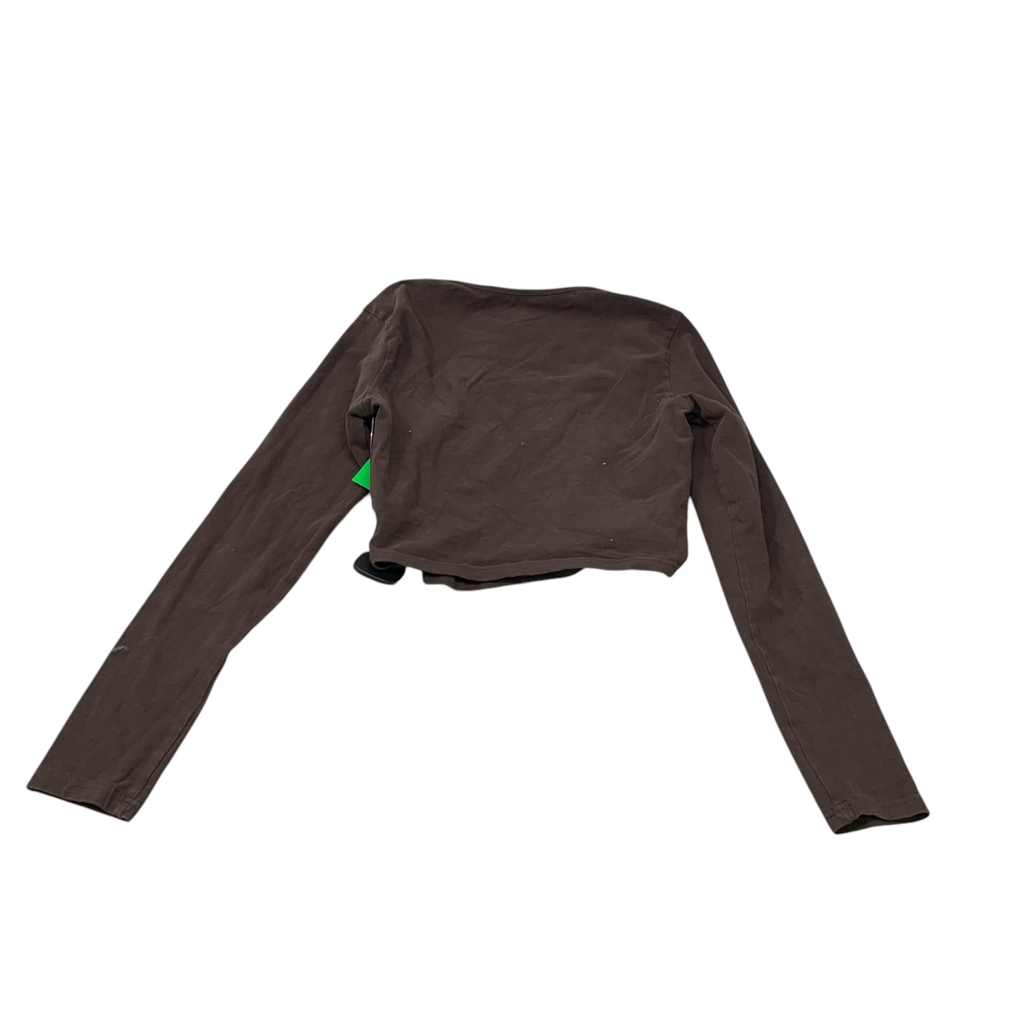 Top Long Sleeve By Shein In Brown, Size: M