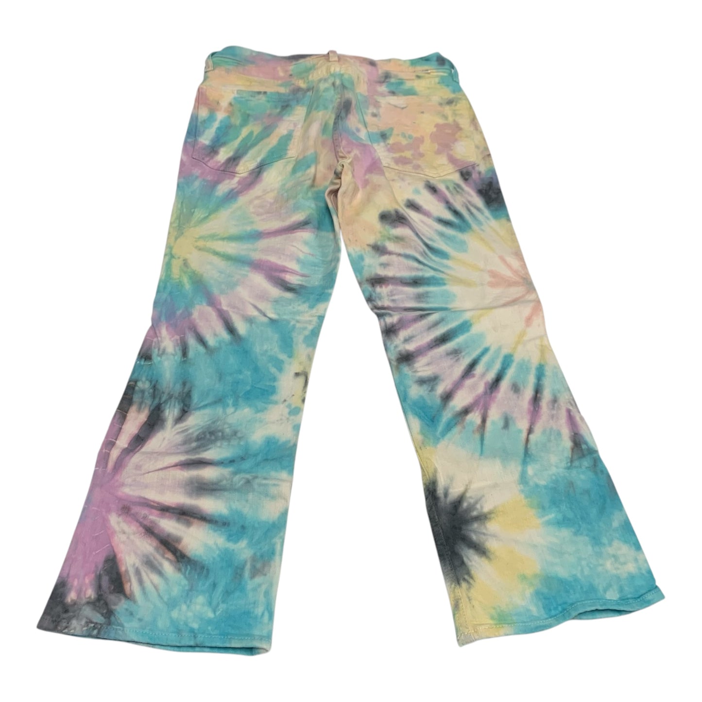 Jeans Straight By Mother In Tie Dye Print, Size: 10