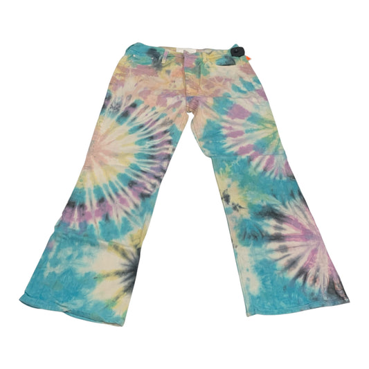 Jeans Straight By Mother In Tie Dye Print, Size: 10