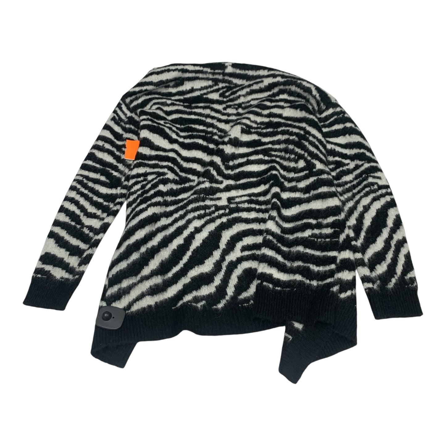 Sweater Cardigan By Aqua In Zebra Print, Size: S