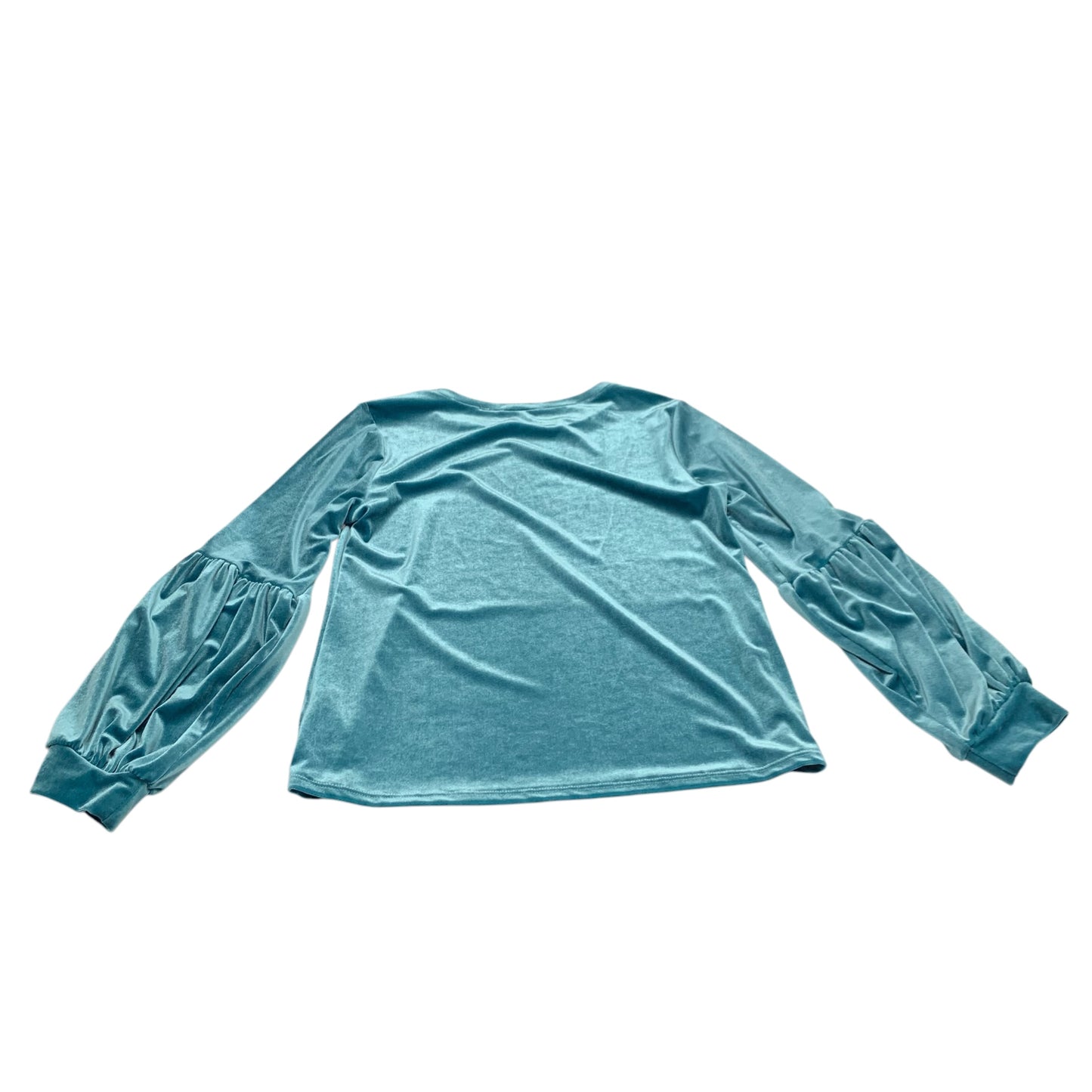 Top Long Sleeve By Halogen In Teal, Size: M