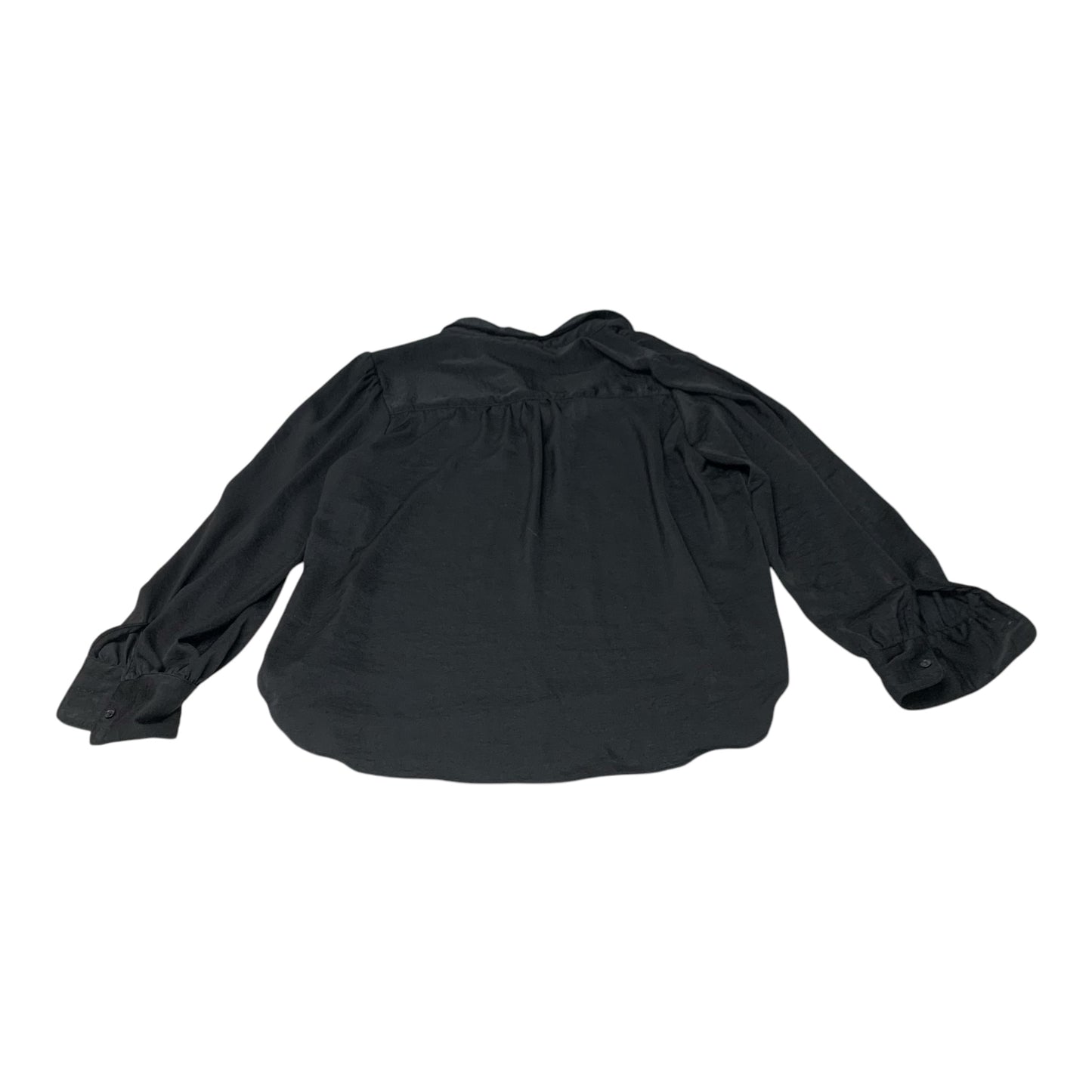 Blouse Long Sleeve By Banana Republic In Black, Size: M