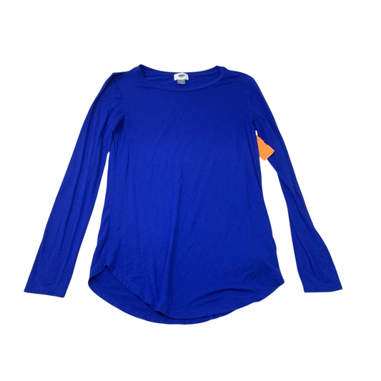 Top Long Sleeve By Old Navy In Blue, Size: S