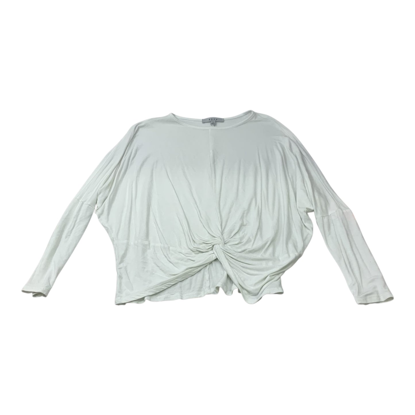 Top Long Sleeve By Gaze In White, Size: S